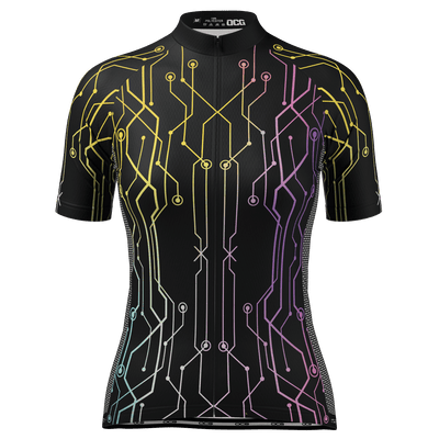 Women's Holographic Circuit Short Sleeve Cycling Jersey