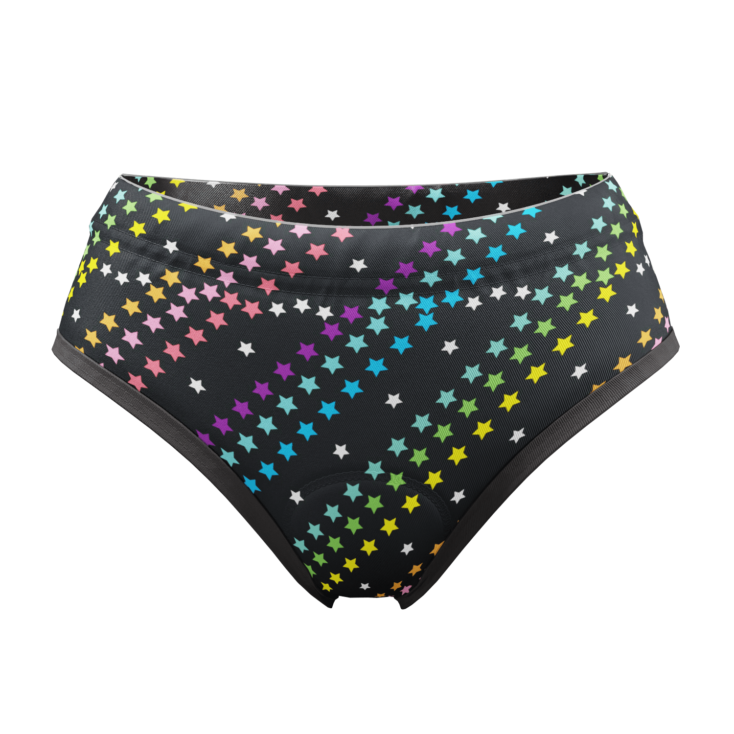 Women's Rainbow Star Gel Padded Cycling Underwear-Briefs – Online Cycling  Gear