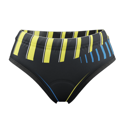 Kvinders Neon Striber Gel Polstret Cykelundertøj-Boxershorts