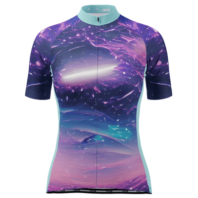 Maillot de cyclisme à manches courtes Meteorite pour femmes