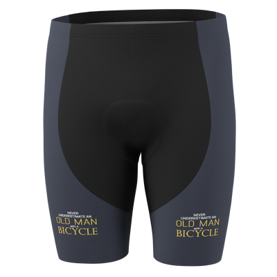 Men's Never Underestimate an Old Man Gel Padded Cycling Shorts