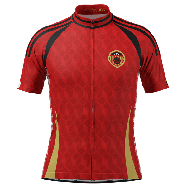 Men's Belgium Soccer Short Sleeve Cycling Jersey