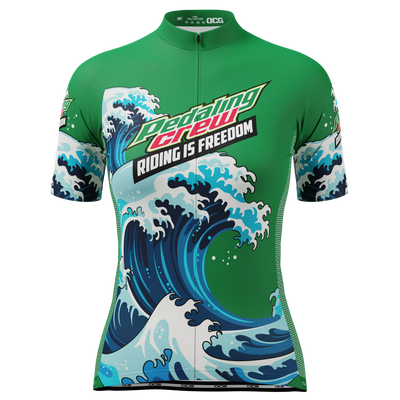 قميص ركوب الدراجات بأكمام قصيرة - فريدوم الركوب للنساء