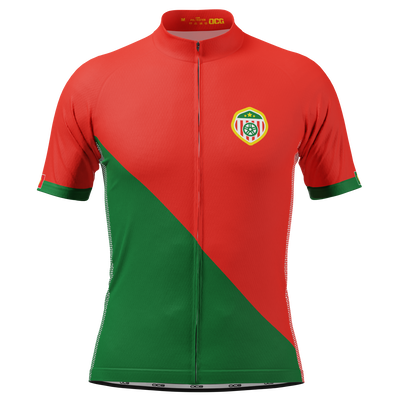 Herrars Portugal Fotboll Kortärmad Cykeltröja