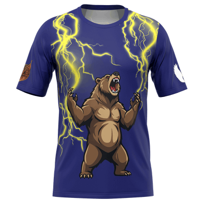 Custom Bear Short Sleeve Running Shirt Quick-Dry Versatility