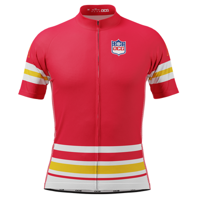 Men's Kansas Football Short Sleeve Cycling Jersey