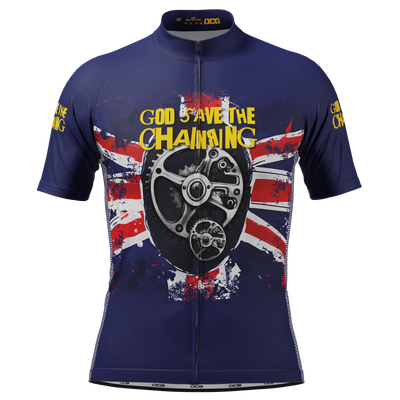 Men's God Save The Chainring Short Sleeve Cycling Jersey