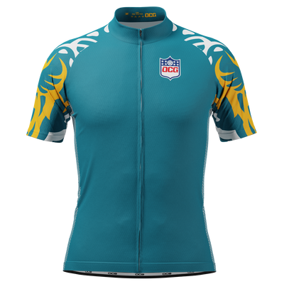 Men's Jacksonville Football Short Sleeve Cycling Jersey