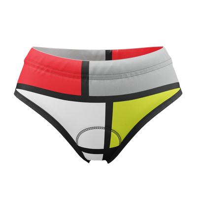 Women's Retro La Vie En Claire Gel Padded Cycling Underwear-Briefs