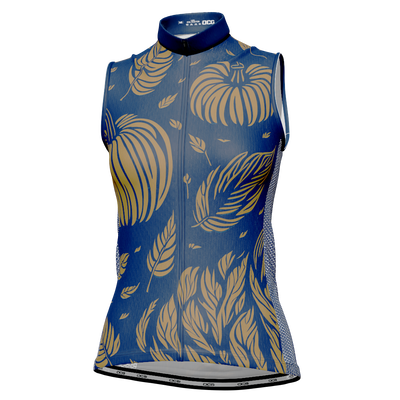 Dames Herfst Pompoenen Mouwloze Tech Fietsshirt