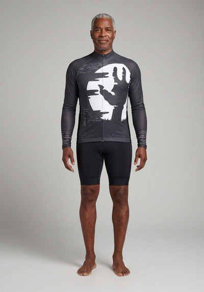 The Hand Of Death Long Sleeve Cycling Jersey - _default - front view