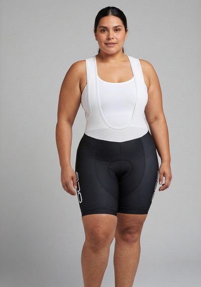 Womens Ocg Pro Band Bold Lettered Cycling Bib - _default - front view