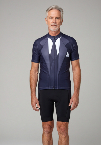 Mens Suit And Tie Short Sleeve Cycling Jersey - _default - front view