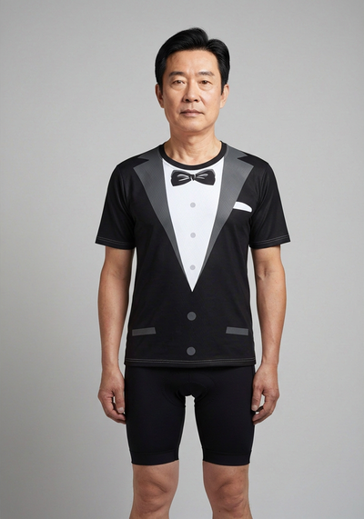 Org Formal Black Tie Mens Technical Running Shirt - _default - front view