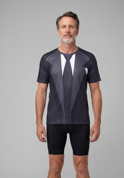 Org Suit And Tie Mens Technical Running Shirt - _default - front view