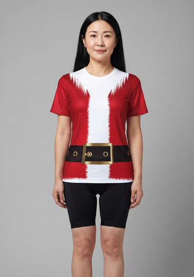 Org Santa Suit Womens Technical Running Shirt - _default - front view