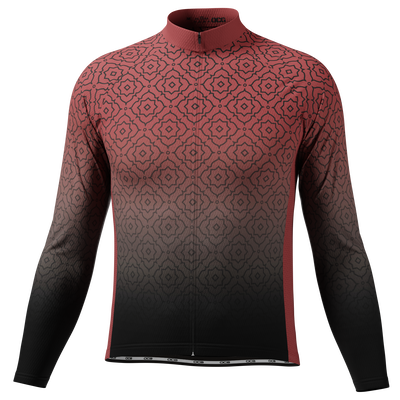 Men's Basmala Long Sleeve Cycling Jersey Breathable Performance Red