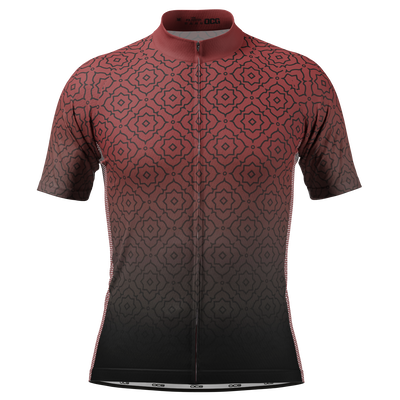 Men's Basmala Short Sleeve Cycling Jersey Made-to-Order Performance Top Red