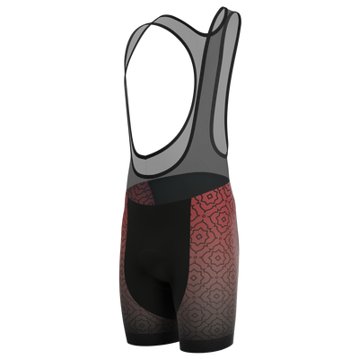 Men's Basmala Gel Padded Cycling Bib Tights Quick Dry Customizable Comfort Red