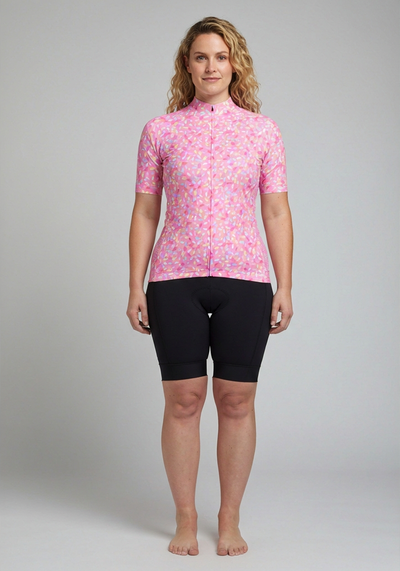 Womens Candy Makes Me Happy Short Sleeve Jersey - front view