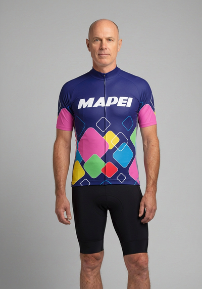 Pave Athletic Modern Mapei Short Sleeve Cycling Jersey - front view