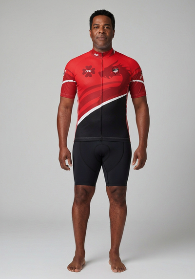 Mens Velocity Alpha Short Sleeve Cycling Jersey - front view
