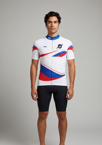 Mens Velocity Gene Short Sleeve Cycling Jersey - front view