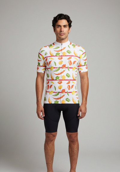 Mens Spicy Sprinkles Short Sleeve Cycling Jersey - front view