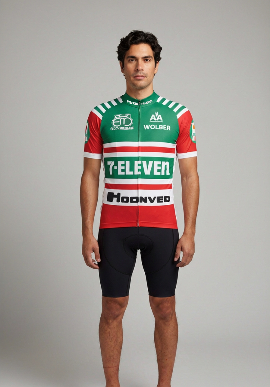Retro Men's Seven El Team cycling jersey | Moisture-wicking, 3
