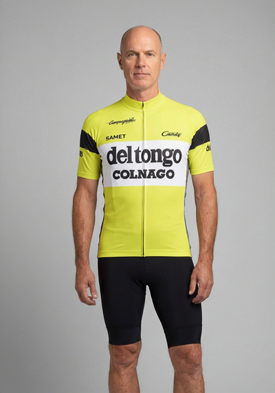 Mens Del Tongo Colnago Short Sleeve Cycling Jersey - front view
