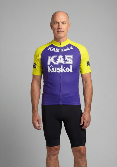 Mens Kas Kaskol Short Sleeve Cycling Jersey - front view