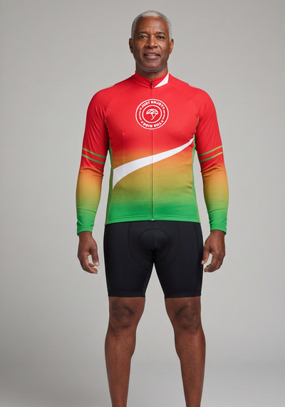Mens Just Enjoy The Ride Long Sleeve Cycling Jersey - front view