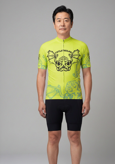 Mens Cyclethulhu Short Sleeve Cycling Jersey - front view