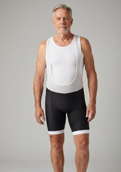 Ocg Classic Cycling Bib Shorts - White - front view