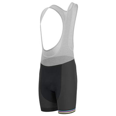 Men's Rainbow Stripes Gel Padded Cycling Bib
