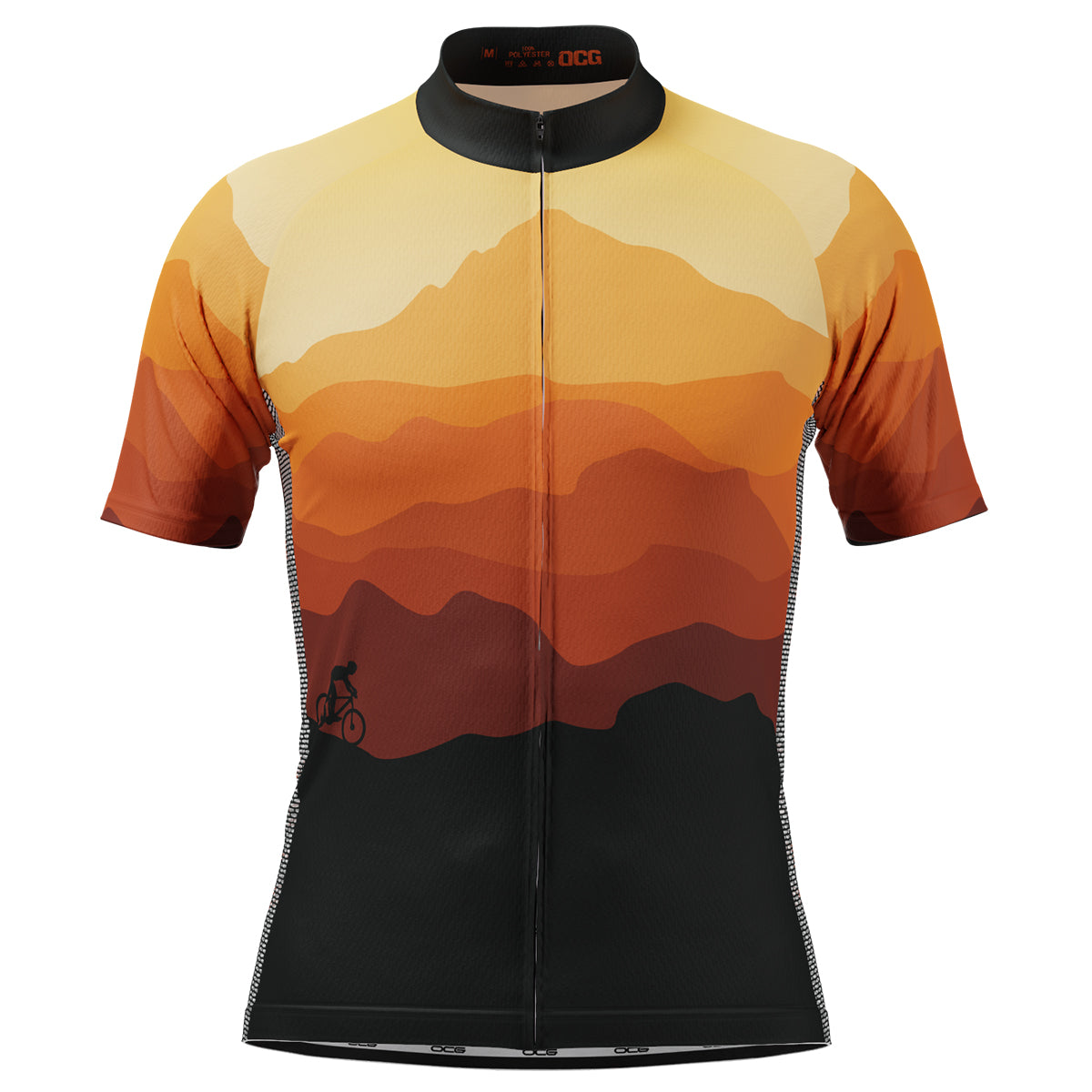 Mtb Jersey Yellow Accent Cycling Jersey Men's Ride The Tide