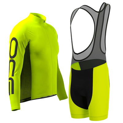 Herre Basisfarver Neon 2-delt Cykelkit