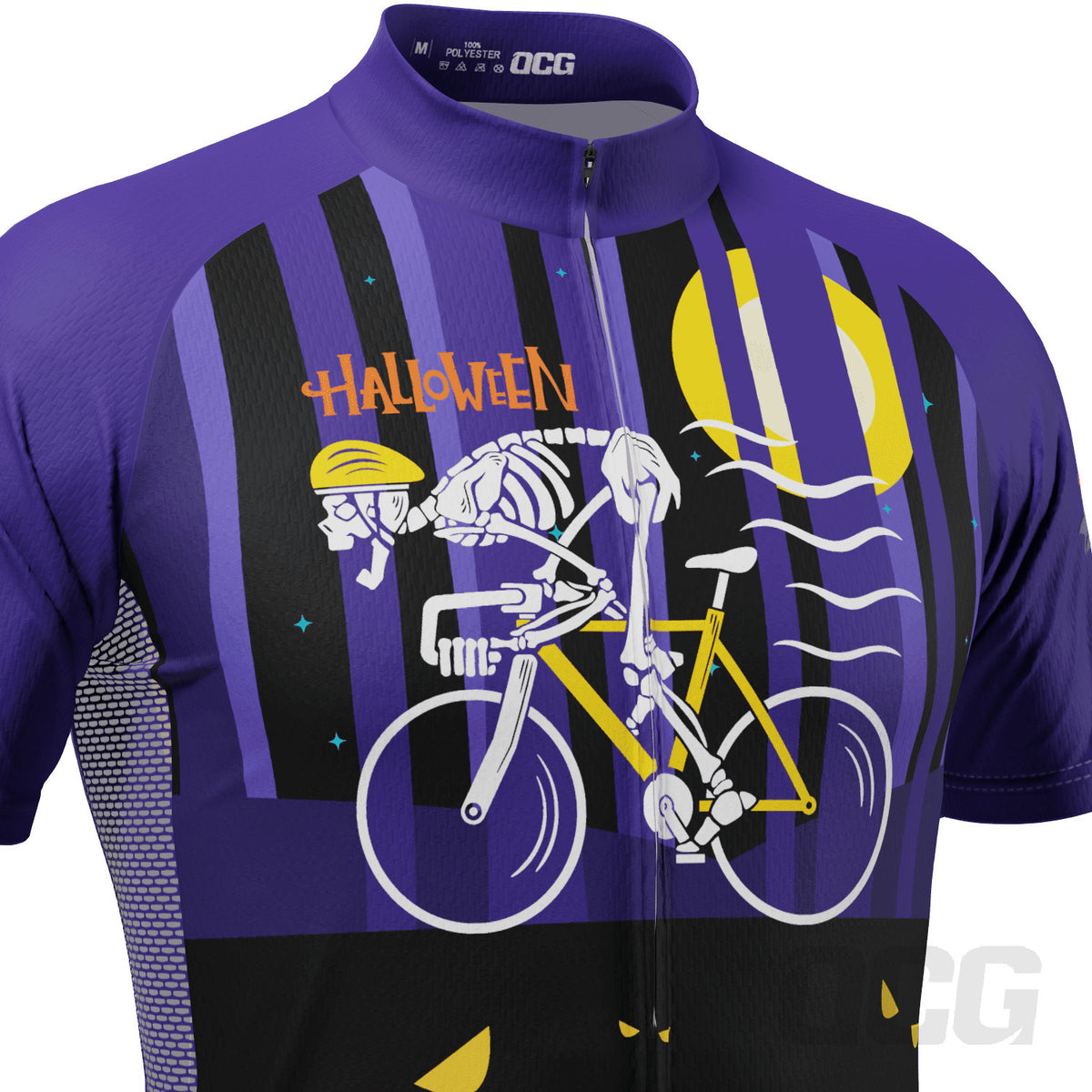 Men's Halloween Skeleton Rider Short Sleeve Cycling Jersey Online