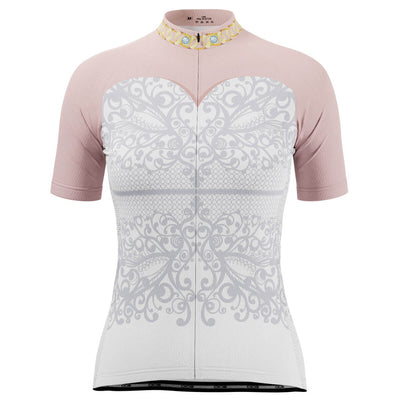 Women's Wedding Dress Bride Short Sleeve Cycling Jersey
