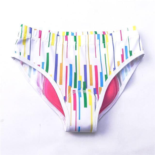Women's Rainbow Striped Gel Padded Cycling Underwear-Briefs – Online Cycling  Gear