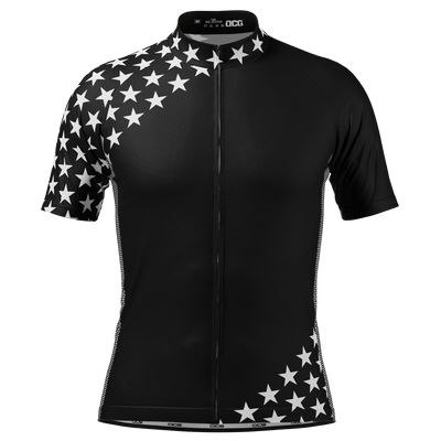 Pánský cyklistický dres s krátkým rukávem se hvězdami