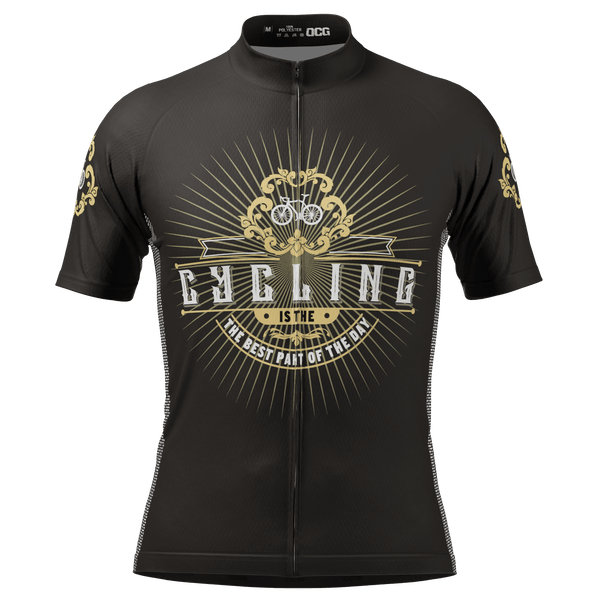 Men's Cycling Is The Best Part Of The Day Short Sleeve Cycling Jersey