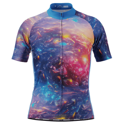 Jersey de Ciclismo de Manga Corta para Hombre con Estrellas