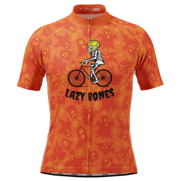 Men's Lazy Bones Short Sleeve Cycling Jersey