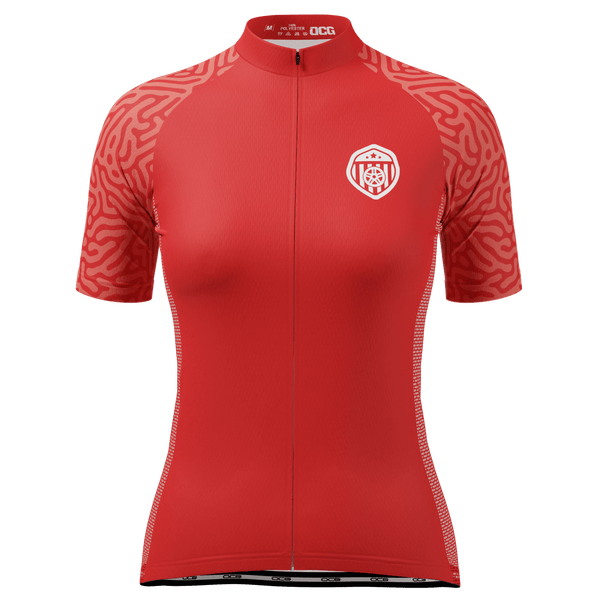 Women's Canada Soccer Short Sleeve Cycling Jersey