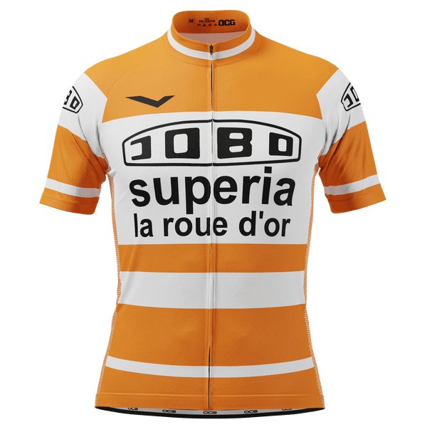 Men's Retro 1978 Jobo Superia  Short Sleeve Cycling Jersey