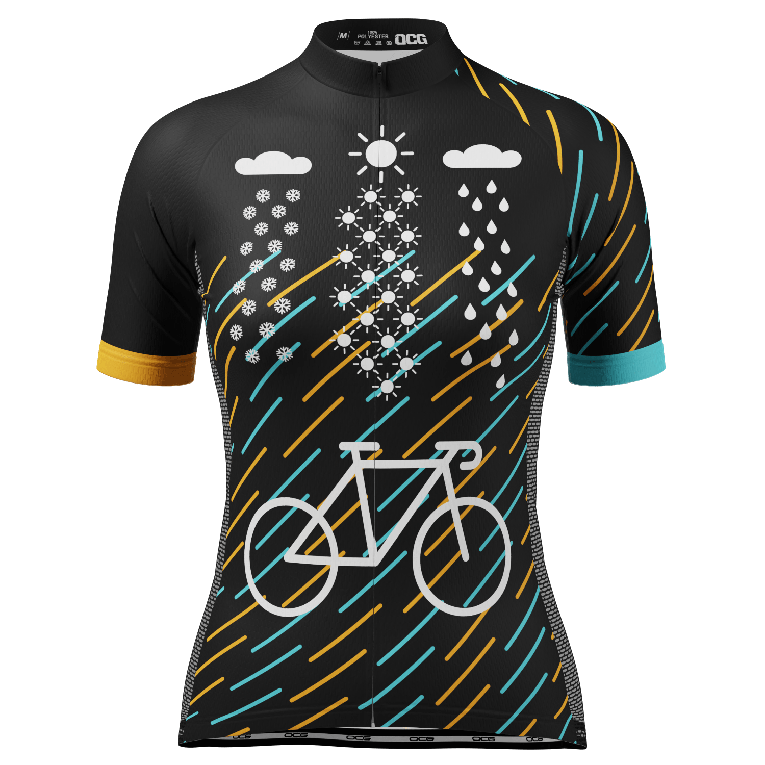 Women's Rain Hail or Shine Short Sleeve Cycling Jersey