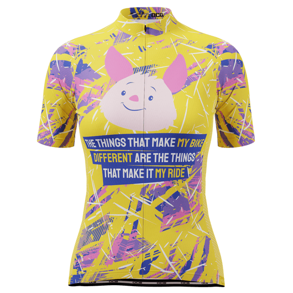 Women's Piglet's Ride Short Sleeve Cycling Jersey