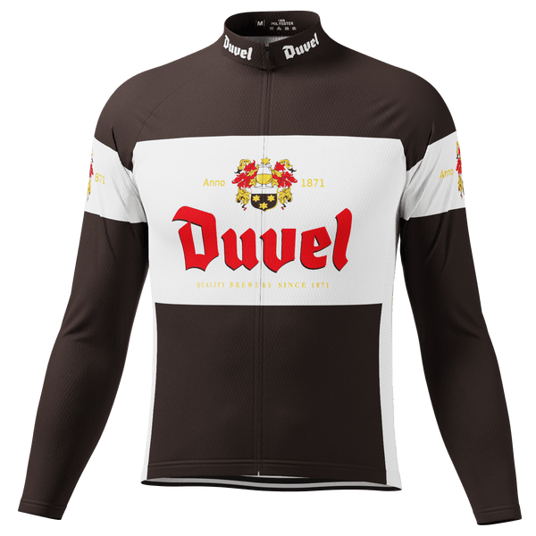 Men's Duvel Black Retro Long Sleeve Cycling Jersey