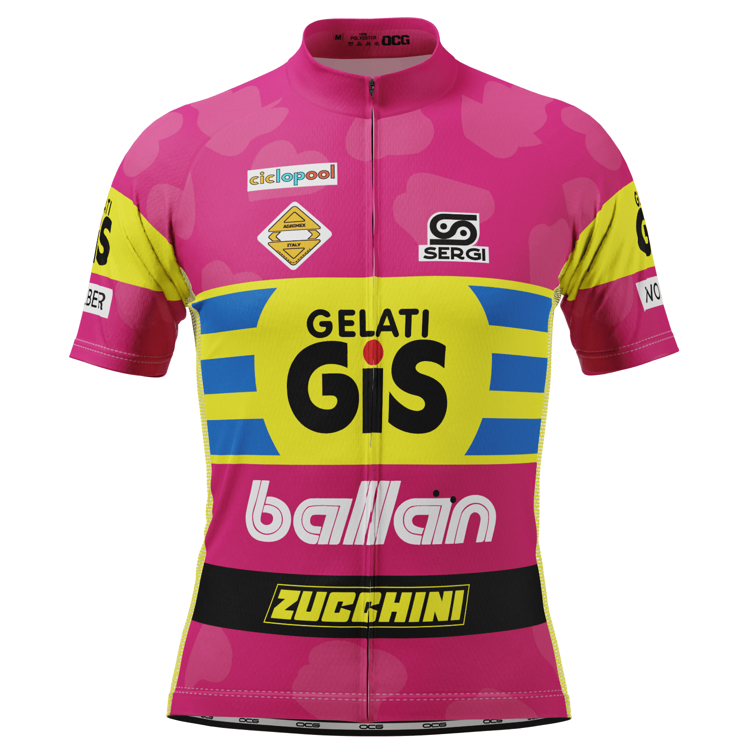 Men's Retro Ice Cream Short Sleeve Cycling Jersey